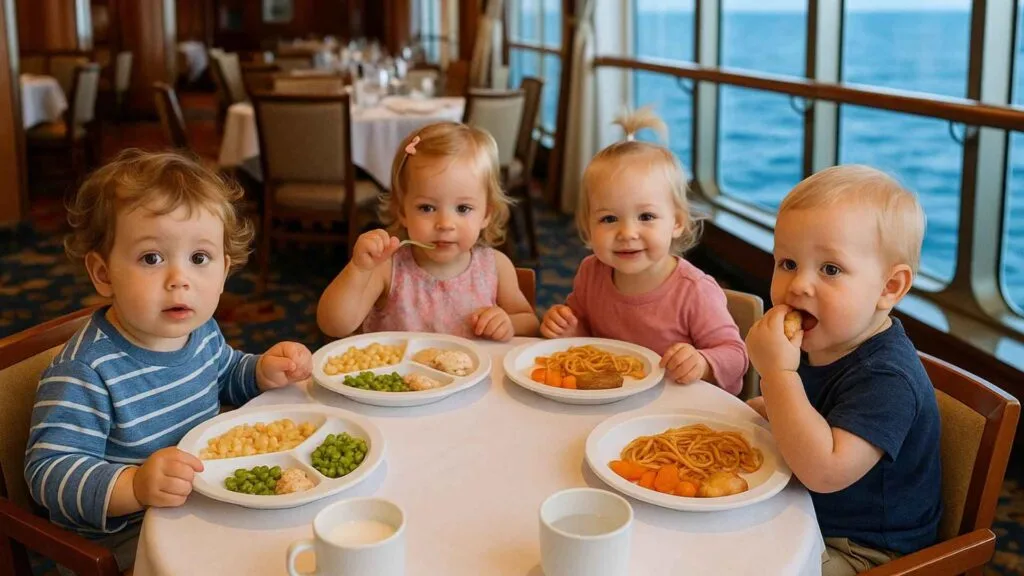 Family preparing for a cruise vacation with a toddler