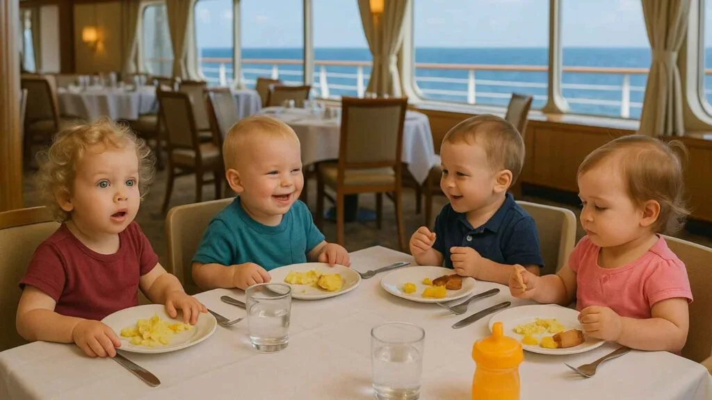 Toddler and parent following a relaxed cruise routine