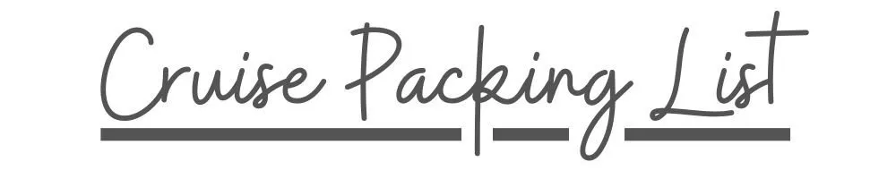 free cruise packing list
