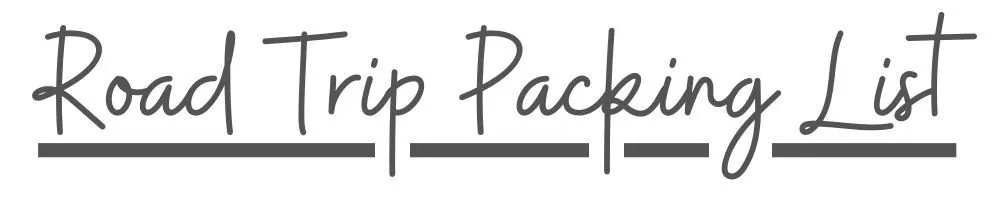 road trip packing list free