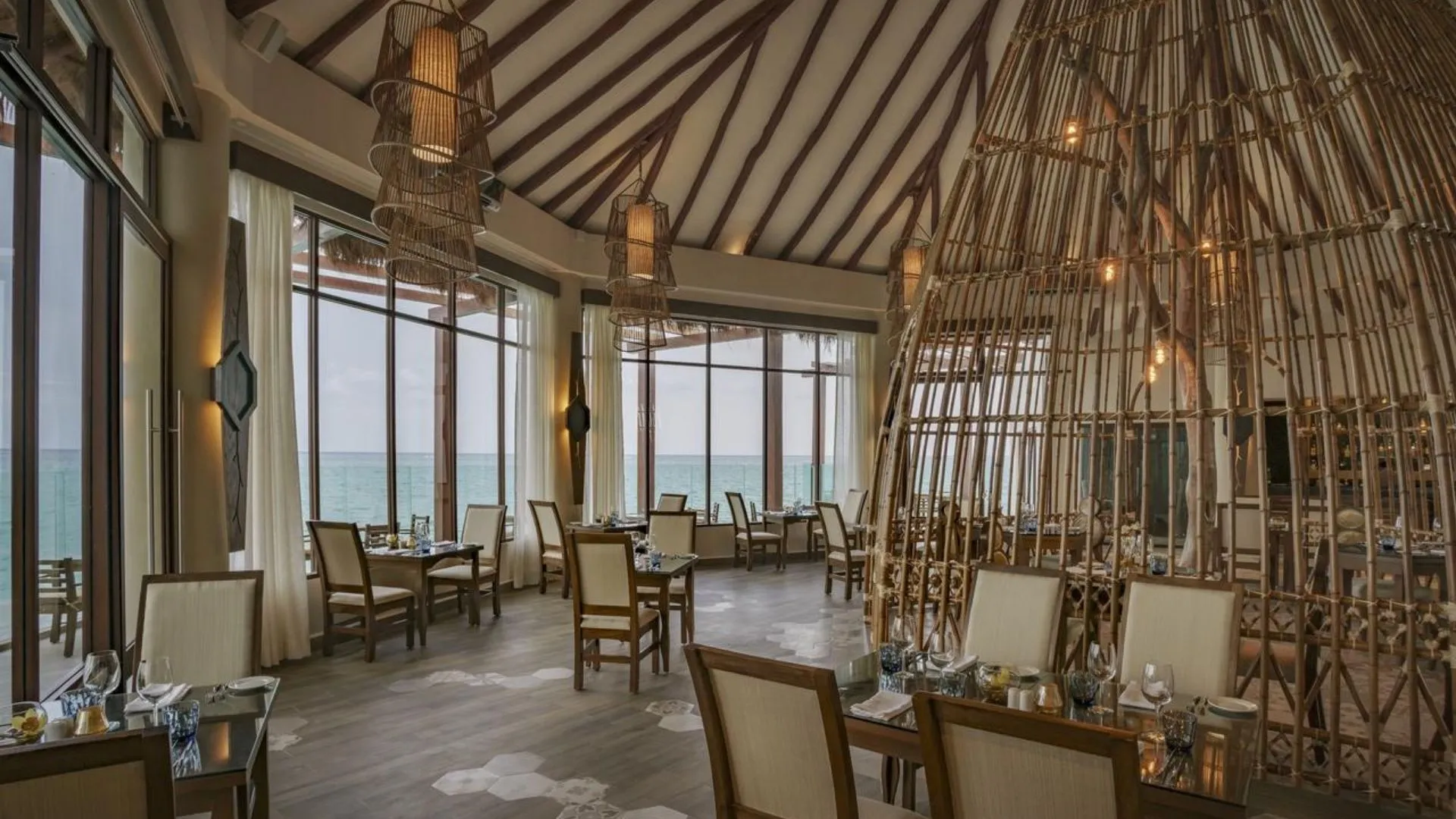 El Dorado Palafitos Overwater Bungalows Dining Room