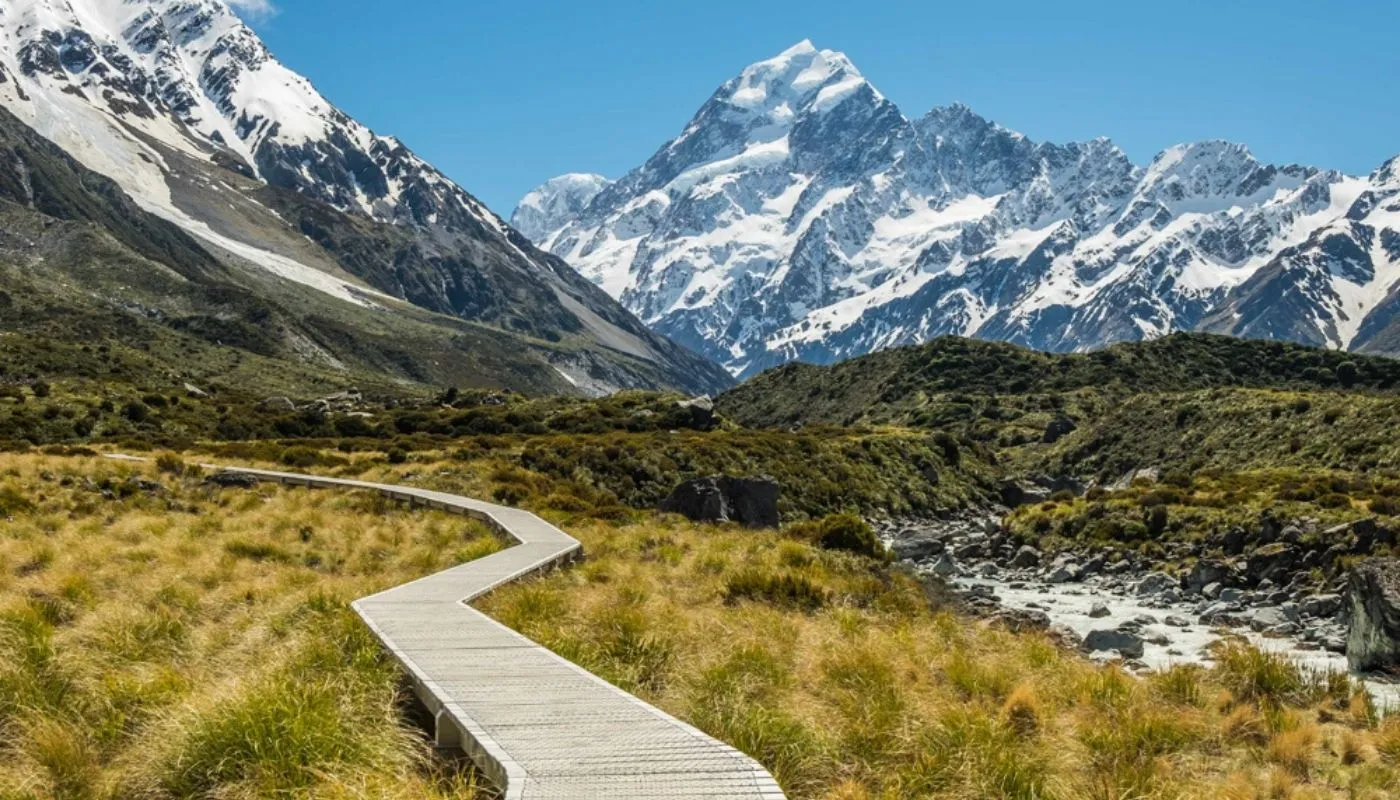 beautiful Hooker Valley Track New Zealand beautiful Hooker Valley Track New Zealand