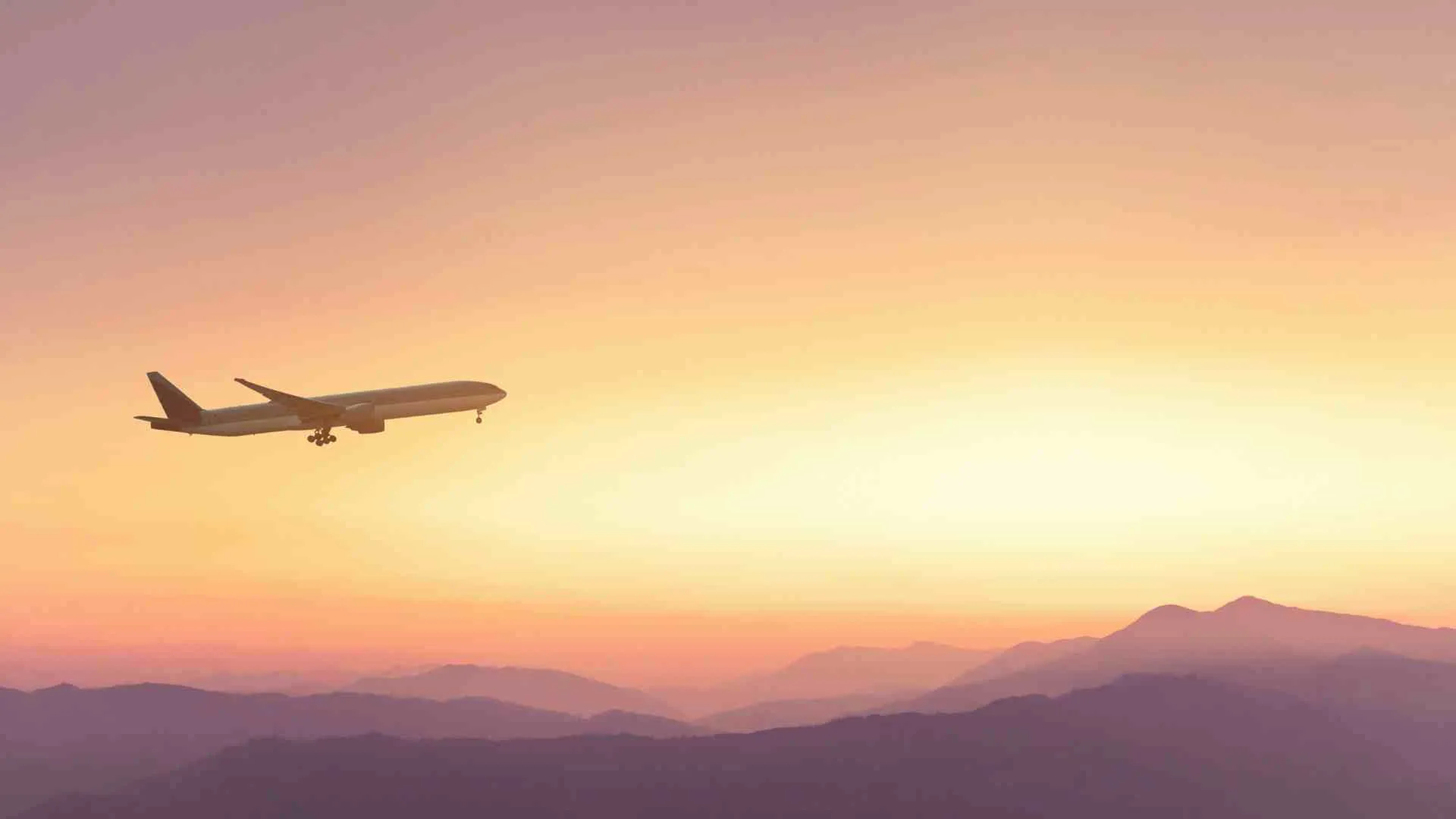 is traveling a hobby (4) airplane flying during sunset